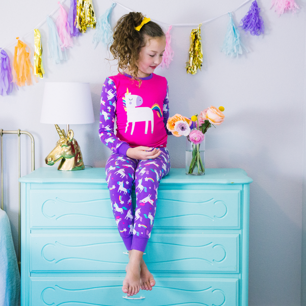 Unicorn pajamas girl hotsell