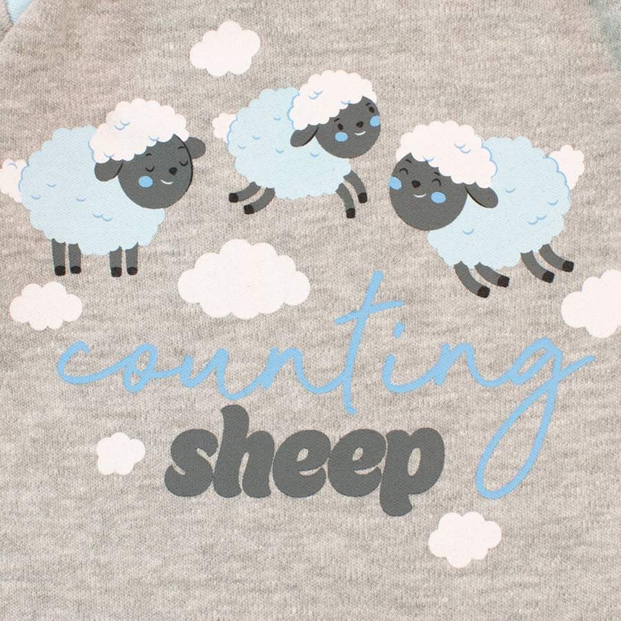 Boys Counting Sheep Sleepsuit