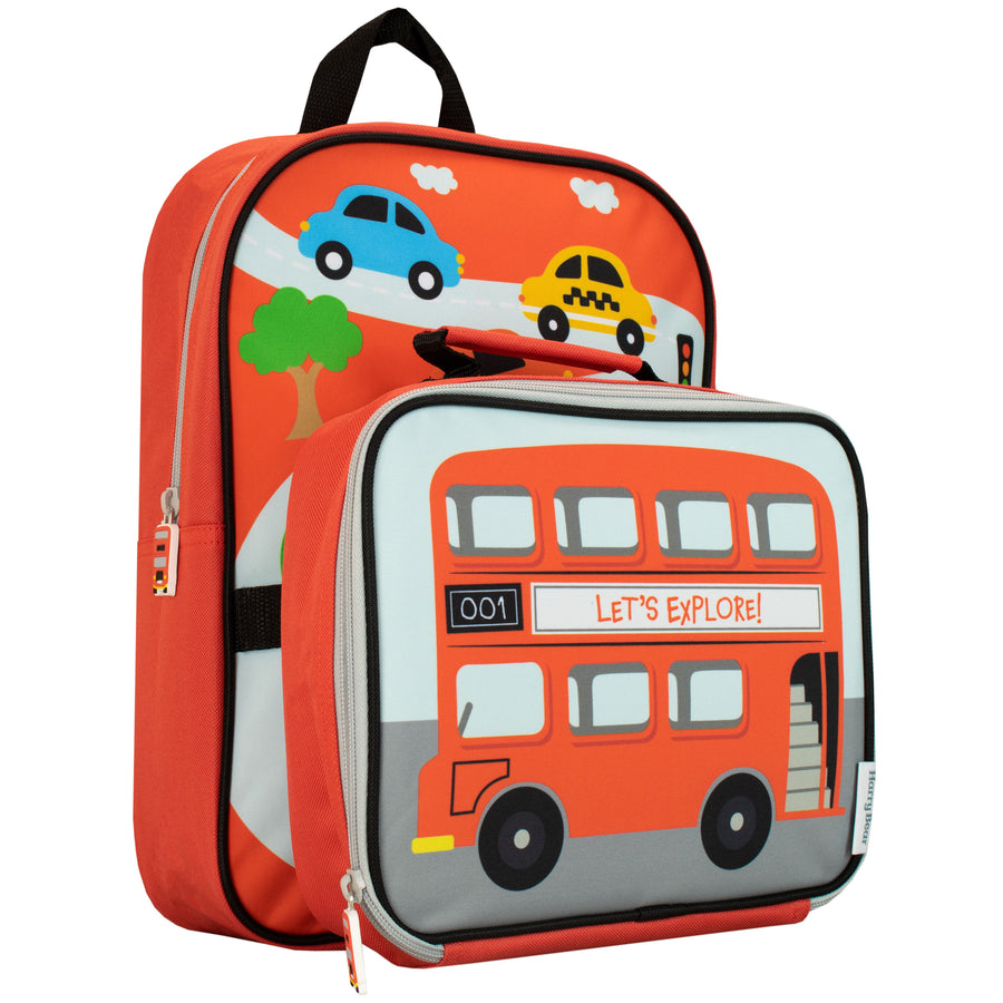 Kids Transport Backpack and Lunch Bag Set
