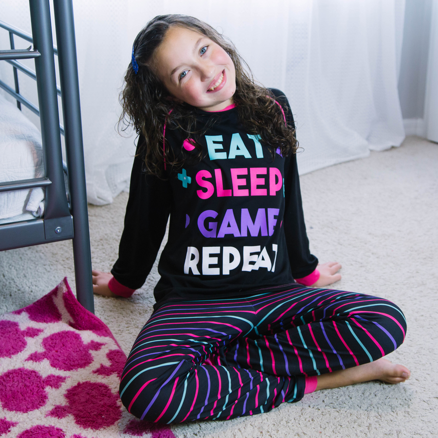 Gamer girl pajamas hotsell