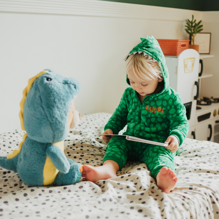 Dino hooded onesie sales baby