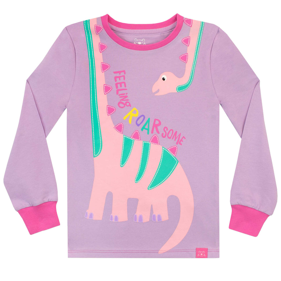 Dinosaur Girls Pyjamas - Snuggle Fit