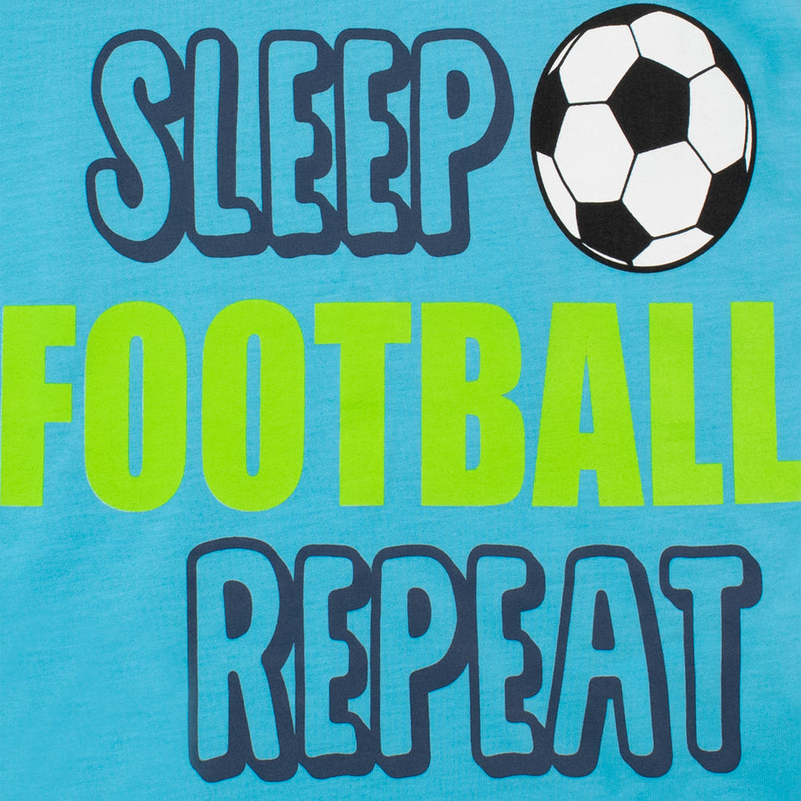 Eat Sleep Football Repeat Short Pyjamas