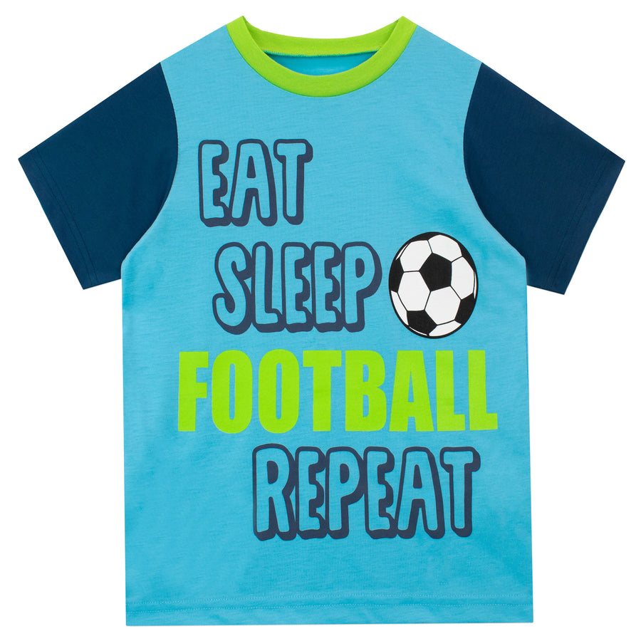 Eat Sleep Football Repeat Short Pyjamas