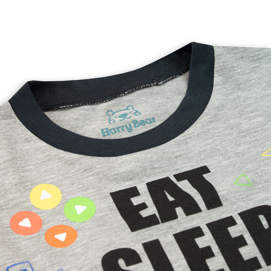 Eat Sleep Game Repeat Short Pyjamas