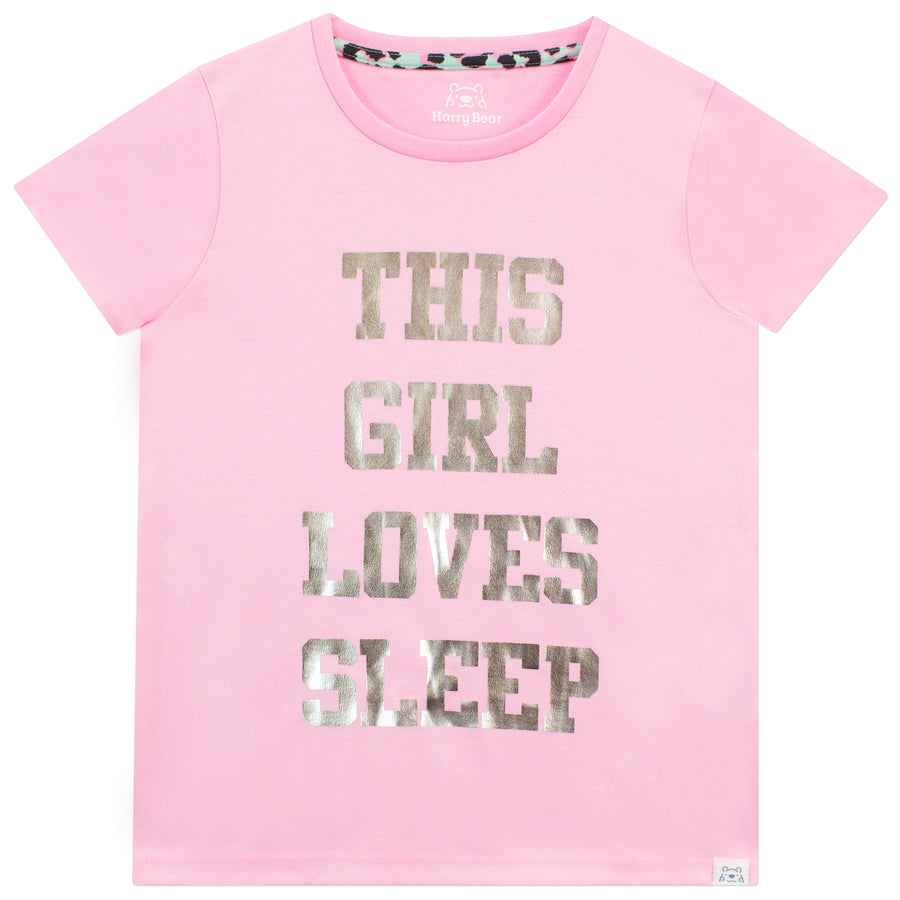 Sleep Slogan Short Pyjamas