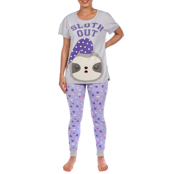 Womens Sloth Pyjamas