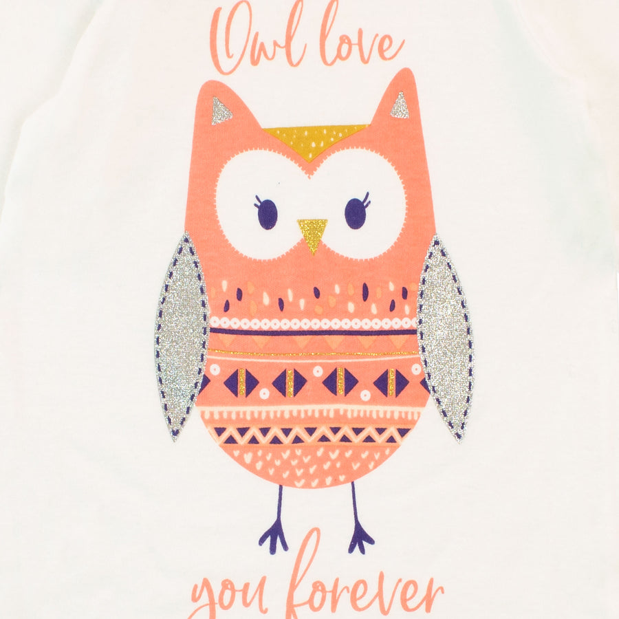 Baby Owl Love You Forever Sleepsuit