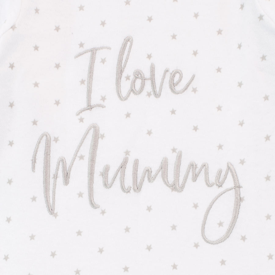 Baby I Love Mummy and Daddy Sleepsuits - Pack of 2