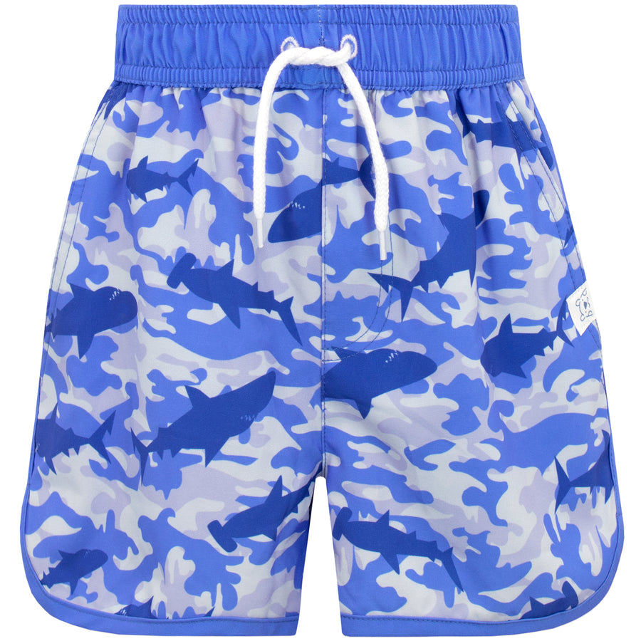 Camo Sharks Swim Shorts