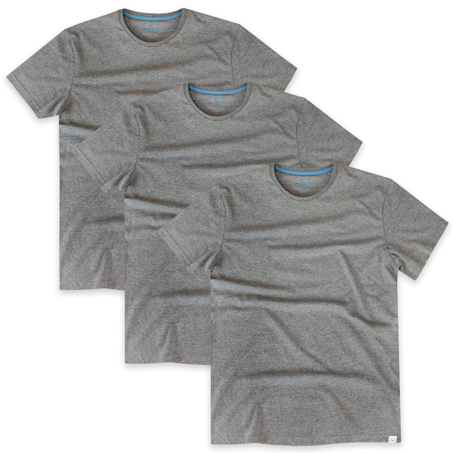 Mens T-Shirts 3 Pack - Grey