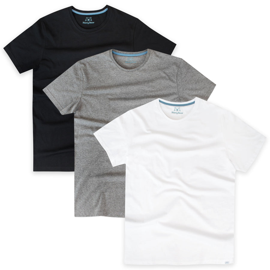 Mens T-Shirts 3 Pack - Mixed