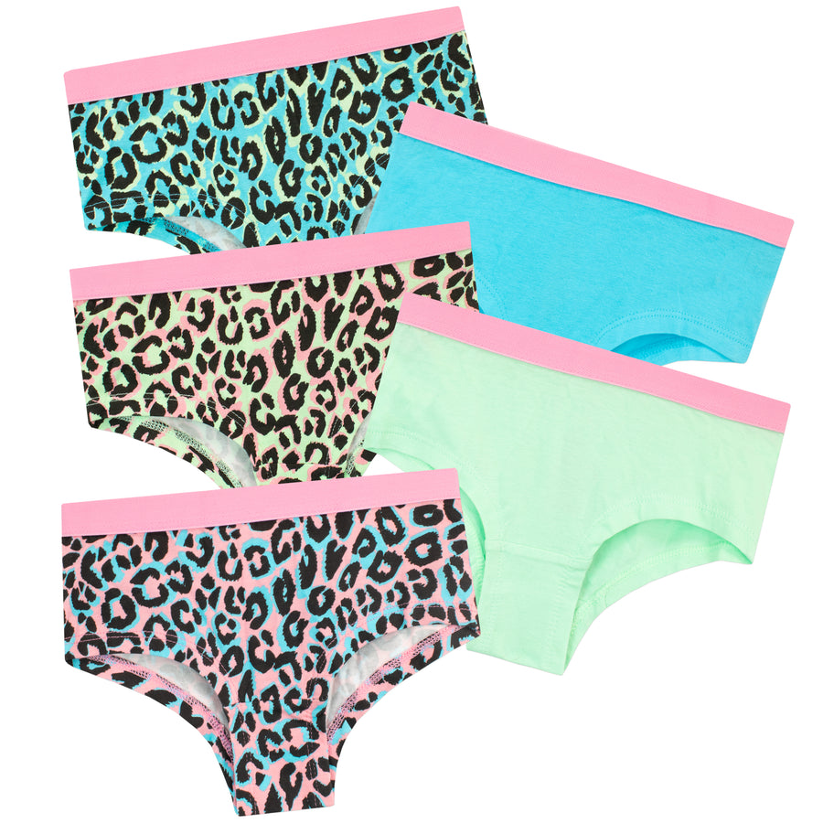 Leopard Print Underwear - Pack of 5