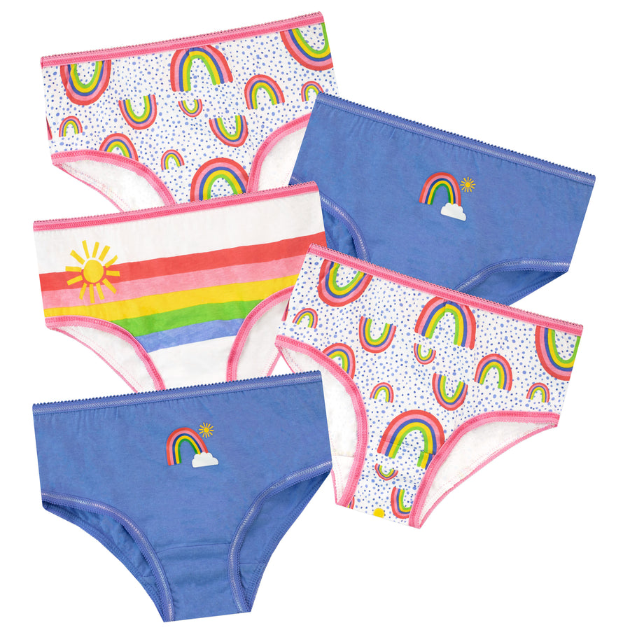 Rainbow Shops Womens Bebe 4 Pack Seamless Graphic Boyshort Panties, Multi